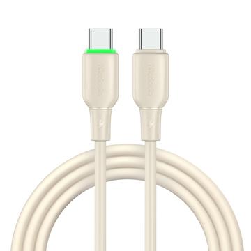 Mcdodo Alpha -sarjan silikoninen USB-C-kaapeli 65W – 1.2m – beige