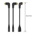 Mini HDMI - HDMI -kulmainen sovitinkaapeli - 15cm