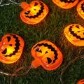 Modee H001 Halloween-kurpitsa-LED-valosarja - 1.65m - 10 kpl.