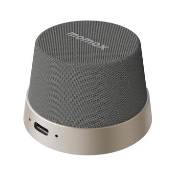 Momax 1-Vibe Go BS6 magneettinen mini-Bluetooth-kaiutin ja puhelinteline - titaanikulta