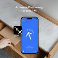 Momax BR18 PinCard Ultra Mini UWB -paikannin iOS:lle - Apple Find My - musta