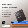 Momax BR18 PinCard Ultra Mini UWB -paikannin iOS:lle - Apple Find My - musta