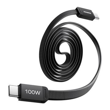 Momax DC88 Mag.Link litteä magneettinen USB-C-kaapeli - 100W, 1m