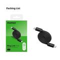 Momax DC88 Mag.Link litteä magneettinen USB-C-kaapeli - 100W, 1m
