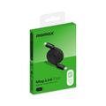 Momax DC88 Mag.Link litteä magneettinen USB-C-kaapeli - 100W, 1m