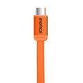 Momax DC88 Mag.Link litteä magneettinen USB-C-kaapeli - 100W, 1m - oranssi