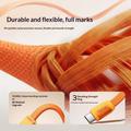 Momax DC88 Mag.Link litteä magneettinen USB-C-kaapeli - 100W, 1m - oranssi