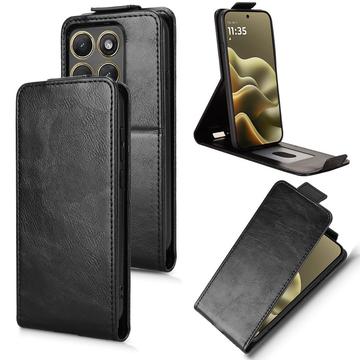 Motorola Edge (2026) Pystysuuntainen läppäkotelo jalustalla - musta
