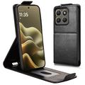 Motorola Edge (2026) Pystysuuntainen läppäkotelo jalustalla - musta