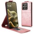 Motorola Edge (2026) Pystysuuntainen läppäkotelo jalustalla - Ruusukulta