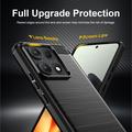 Motorola Edge 70 Max/Lenovo Legion Y70 (2026) Harjattu TPU Suojakuori - Hiilikuitu