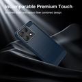 Motorola Edge 70 Max/Lenovo Legion Y70 (2026) Harjattu TPU Suojakuori - Hiilikuitu - sininen
