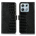 Motorola Edge 70 Max Crocodile Lompakkomallinen Nahkakotelo kanssa RFID