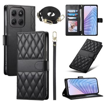 Motorola Edge 70 Pro Luxury tikattu lompakkokotelo