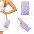 Motorola Edge 70 Pro Luxury tikattu lompakkokotelo - violetti