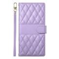 Motorola Edge 70 Pro Luxury tikattu lompakkokotelo - violetti