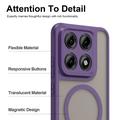 Motorola Edge 70 Pro UltraGuard Matte MagSafe Kotelo - Tumman violetti