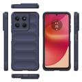 Motorola Moto G37/G47 Rugged TPU Suojakuori - Tummansininen
