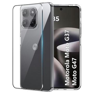 Motorola Moto G37/G47 Saii 2-1:ssä TPU Suojakuori & suojalasi - 9H