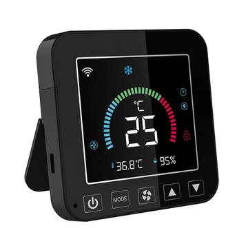 Neo NAS-RT01W WiFi-älyilmastointilaitteen ohjain, jossa on lämpötila- ja kosteusanturi