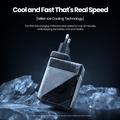 Nillkin Icecore 65W GaN-laturi, jossa on sisäänvedettävä USB-C-kaapeli - musta