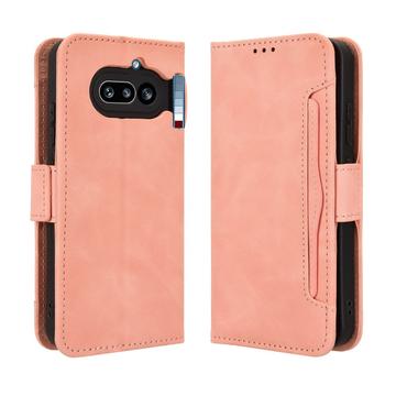 Nothing Phone (4a) -kortinhaltijan lompakkokotelo - vaaleanpunainen