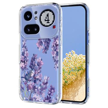 Nothing Phone (4a) Pro Kukkakuvioinen TPU-kotelo - Wisteria