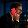 Nothing Phone (4b) Harjattu TPU Suojakuori - Hiilikuitu - punainen
