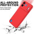 Nothing Phone (4b) Nestemäinen silikonikotelo käsihihnalla - Punainen