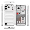 Nothing Phone (4b) Rugged TPU Suojakuori - Valkoinen