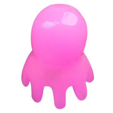 Octopus joustava päänahkahierontaharja - kirkkaan pinkki