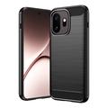 OnePlus 15T Harjattu TPU Suojakuori - Hiilikuitu