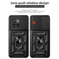 OnePlus Ace 5/5 Pro/13R Pyörivä Rengashybridikotelo Kamerasuojalla - Musta