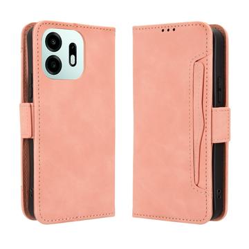 OnePlus N6 -kortinhaltijan lompakkokotelo - vaaleanpunainen