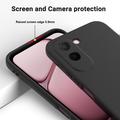 OnePlus N6x Nestemäinen silikonikotelo käsihihnalla - Musta