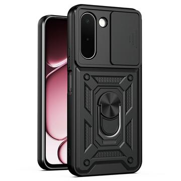OnePlus N6x Pyörivä Rengashybridikotelo Kamerasuojalla - Musta