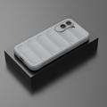 OnePlus N6x Rugged TPU Suojakuori - Vaaleanharmaa