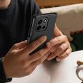 OnePlus Nord 6 Tech-Protect lompakkokotelo magneetilla ja jalustalla - Musta