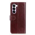 OnePlus Nord CE6 Lite Lompakkokotelo jalustalla - ruskea