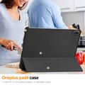 OnePlus Pad 4/Oppo Pad 5 Pro Tri-Fold Series Smart Folio -kotelo - Musta