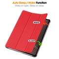 OnePlus Pad 4/Oppo Pad 5 Pro Tri-Fold Series Smart Folio -kotelo - punainen