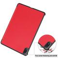 OnePlus Pad 4/Oppo Pad 5 Pro Tri-Fold Series Smart Folio -kotelo - punainen