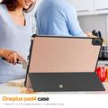 OnePlus Pad 4/Oppo Pad 5 Pro Tri-Fold Series Smart Folio -kotelo - ruusukultainen