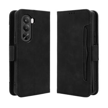 OnePlus Turbo 6X/Nord CE6 Lite/Realme P4x -kortinhaltijan lompakkokotelo - musta