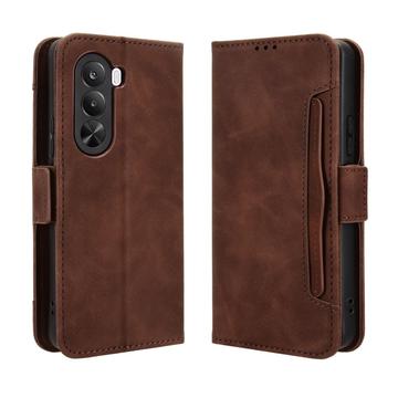 OnePlus Turbo 6X/Nord CE6 Lite/Realme P4x -kortinhaltijan lompakkokotelo - ruskea