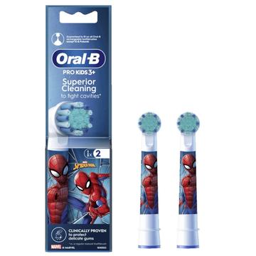 Oral-B Pro Kids 3+ Spiderman -vaihtoharjakärjet - 2 kpl