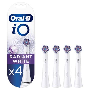 Oral-B iO Radiant White -vaihtoharjat - 4 kpl - valkoiset