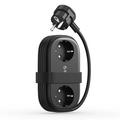 Orico AP3 6-in-1 65 W:n pistorasia - 2 x verkkovirta, 2 x USB-A, 2 x USB-C PD - musta