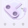 Orico AP3 6-in-1 65W:n pistorasia - 2 x verkkovirta, 2 x USB-A, 2 x USB-C PD - violetti