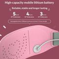 P2 Sähköinen lämmitettävä hierontavyö, sovelluksella ohjattava - 5000mAh - vaaleanpunainen